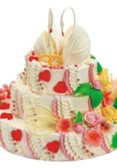 Торт на свадьбу R39307 - Свадебный торт Ravela