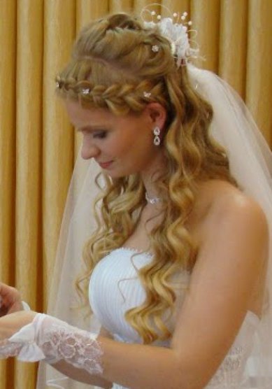 Прическа на свадьбу Е15242 - Стилист-визажист Елена Ленина