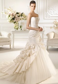 Свадебное платье L33480. Силуэт Русалка (Рыбка), длинное со шлейфом.