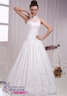 Свадебное платье С33593. С пышной юбкой, длинное без шлейфа.