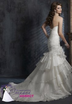 Свадебное платье С33597. Силуэт Русалка (Рыбка), длинное со шлейфом.